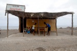 Capo Verde. Santo Antao, Paul. Beach bar ‘‘torre d‘ paia‘‘. Narives play old style football game. © Maro Kouri